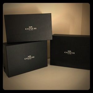 Coach Shoe Boxes - set of three